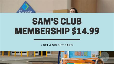 Sams Club Membership For 14 99 Gift Card Total Savings