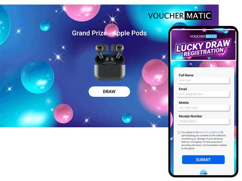 Single Number Lucky Draw By Vouchermatic On Dribbble