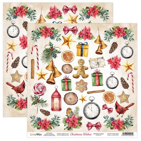 New Scrapboys Christmas Wishes Scrapbooking Paper Pad 12x12 Etsy