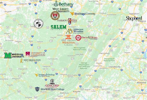 Map Of Virginia Universities Get Latest Map Update