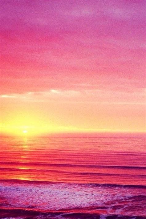 Pink Sky Sunset Beach Wallpapers Pinterest