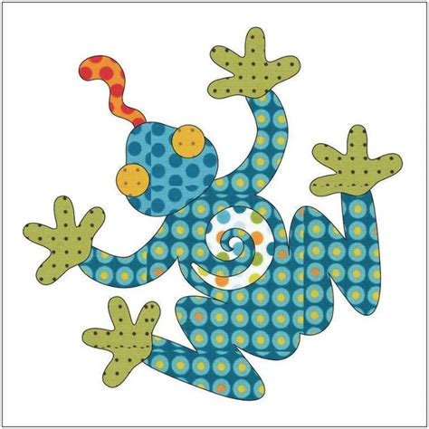 Applique Add Ons Lizard Frog And Turtle Craftsy Applique Templates