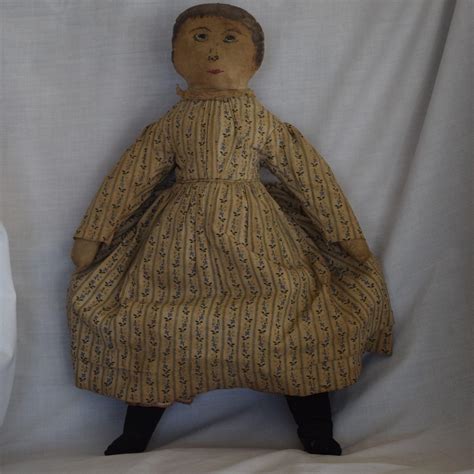 Painted Face Primitive Cloth Doll From Joan Lynetteantiquedolls On Ruby