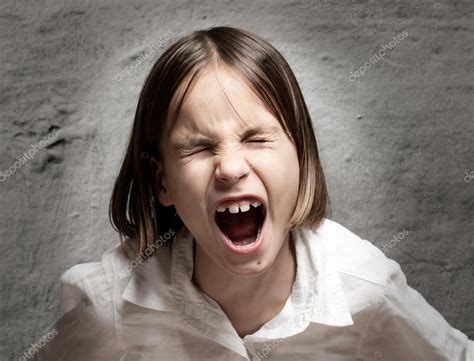 Little Girl Screaming — Stock Photo © Xavigm99 19710871