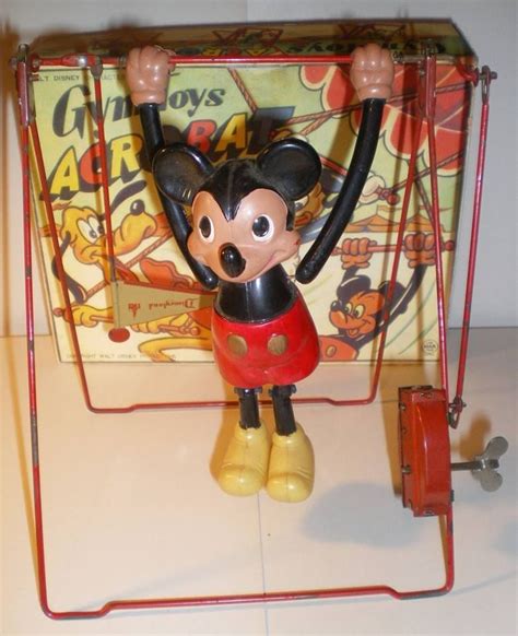 Linemar Mickey Mouse The Acrobat Wind Up Toy 50sebay Mickey Mouse