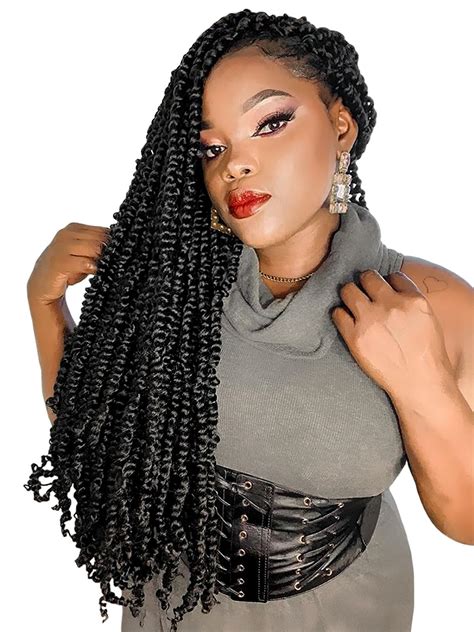 Amazon Com The Bohobabe Pre Twisted Passion Twist Crochet Hair Inch Long Pre Looped Crochet