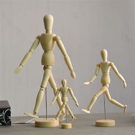 Wooden Artists Manikin Jointed Person Model Movable Limbs Human Sketch