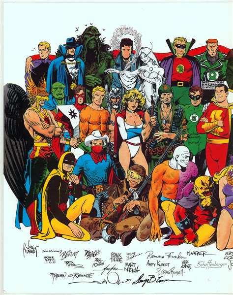 Rare 1988 Original History Of The Dc Universe Mail In Art Poster