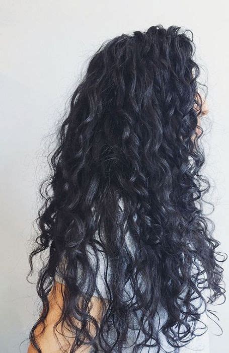 Black Curly Hair Long Black Hair Dark Hair Black Hair Perm Girls