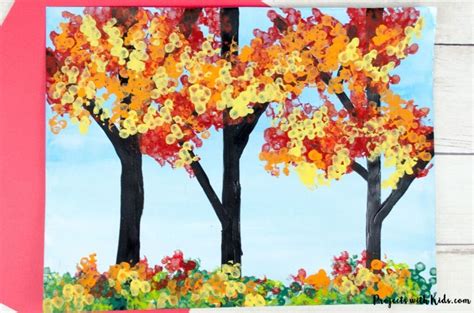 1060 x 1500 png 58 кб. Fall Tree Painting with Bundled Q-tips | Projects with Kids
