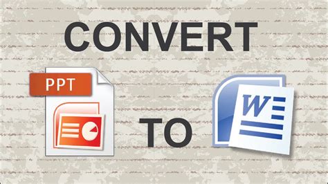 Convert Powerpoint To Word Phát