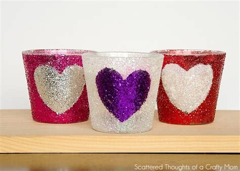 Diy Glitter Heart Candles Scattered Thoughts Of A Crafty Mom By Jamie