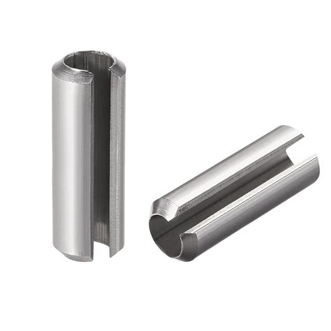Slotted Spring Pin M8 X 40mm 304 Stainless Steel Split Spring Roll Dowel Pins Plain Finish 5pcs