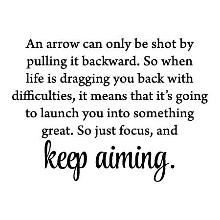 Head over to part 2! Keep Aiming Wall Quotes™ Decal | WallQuotes.com