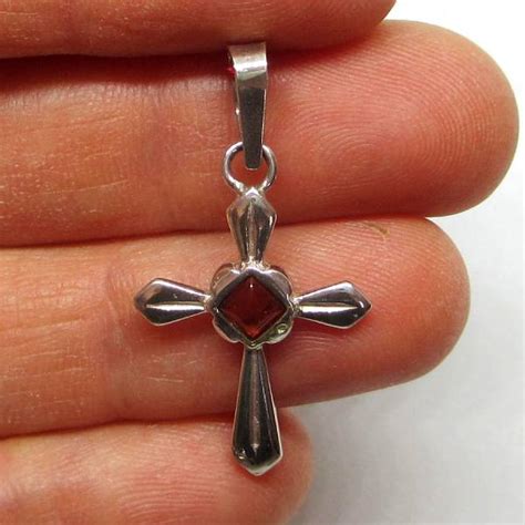 Pendentif Croix Ambre Sur Argent Provence Online Shopping