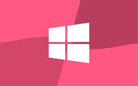 Download Wallpapers Windows 10 Pink Logo 4k Microsoft Logo Minimal