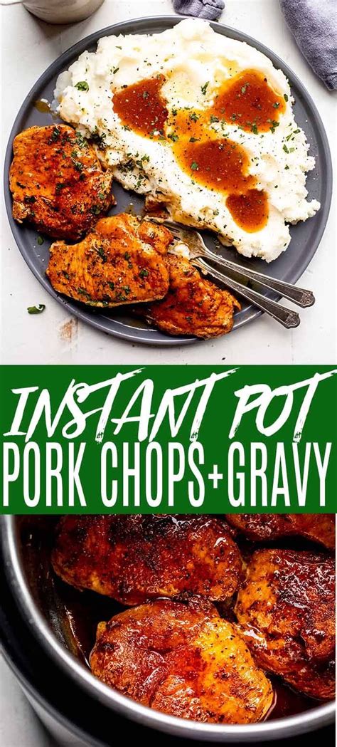 How long to cook frozen pork chops in instant pot. Juicy & Delicious Instant Pot Pork Chops in 2020 | Pork chops and gravy, Instant pot pork chops ...