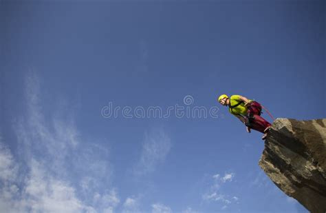 Jump Off A Cliff Stock Image Image Of Moving Outdoors 76505035