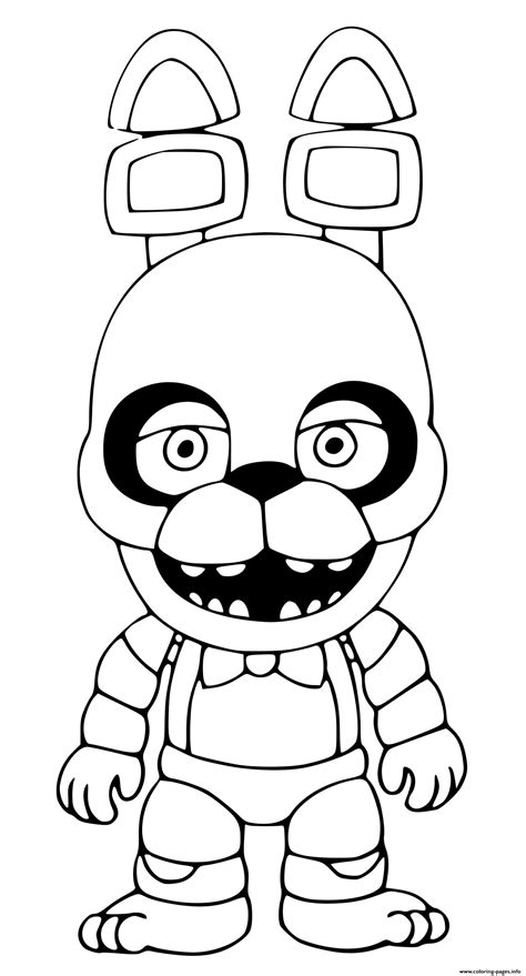 Withered Bonnie Fnaf Coloring Page Fnaf Coloring Pages Dog Coloring