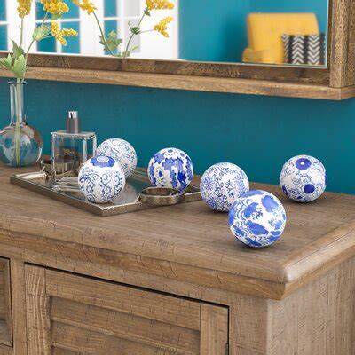 Today, i'm featuring blue and white from one room challenge linking participants. Blue Decorative Objects You'll Love in 2020 | Wayfair