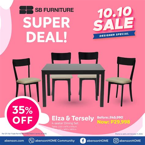 SB Furniture – 10.10 Sale: Designer Specials Sale | Furniture promo