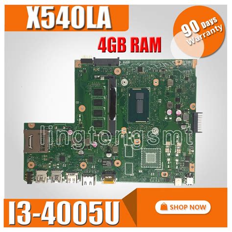 X540la Motherboard I3 4005u 4gb Ram Rev 20 For Asus X540l X540lj X540