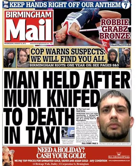 Birmingham Mail Front Page The Headlines On Wednesday August Birmingham Live