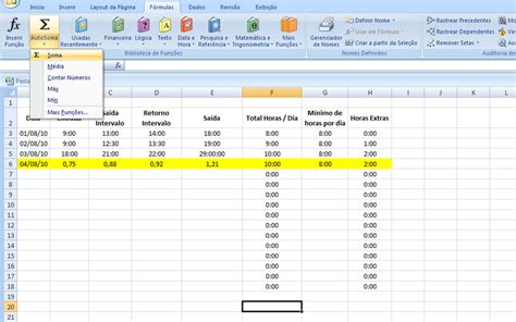 Formula Para Calcular Total De Horas Trabalhadas Em Excel Printable Templates Free