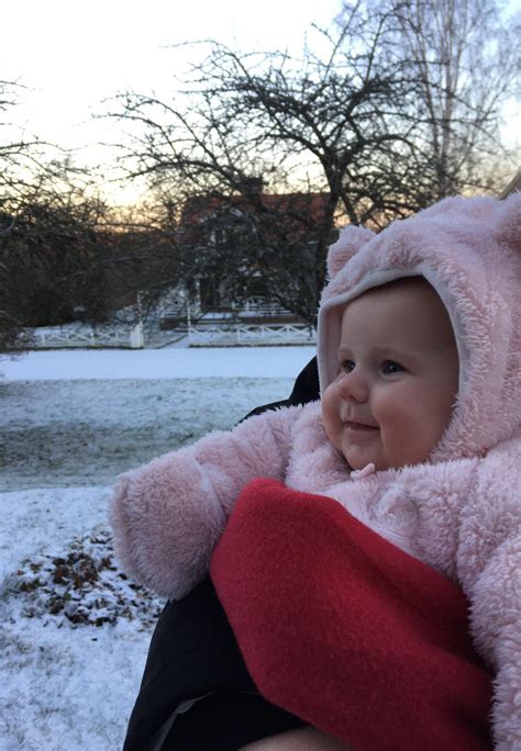 Rosie Experiencing Snow For The First Time There Was A Smile From The