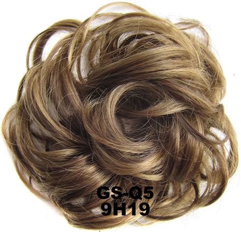 Tkoofn Natural Curly Messy Bun Hair Piece Scrunchies Updo Cover Hair