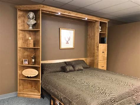 Heavy Front King Murphy Bed With Desk Custom By Chris Davis