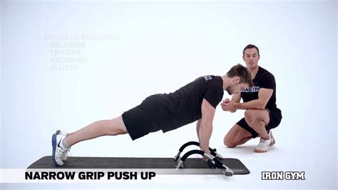 Narrow Grip Push Up Iron Gym® Training Academy Youtube