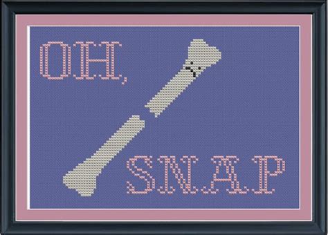 Every now and then one stands up and orates at length to the unfortunate crowd, after which he bows to their scattered. Funny broken bone crossstitch pattern | Cross stitch funny ...