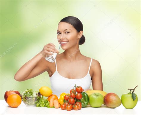 Woman With Healthy Food — Stock Photo © Sydaproductions 19816925