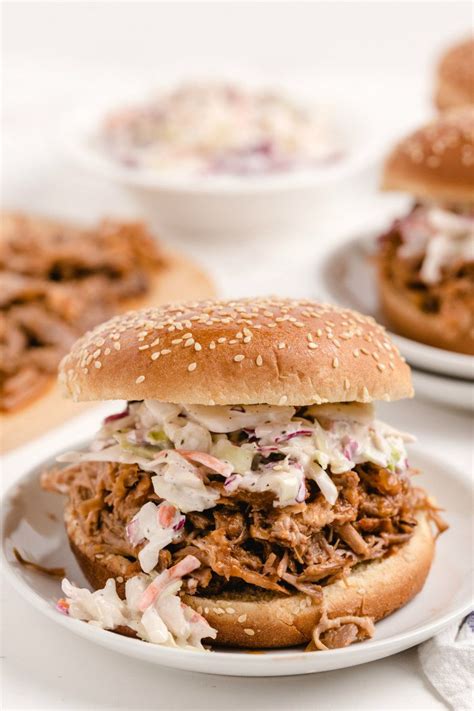 Carolina Pulled Pork Sandwiches Recipe In 2021 Pulled Pork Pork