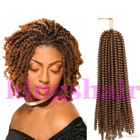 8 Inch Fluffy Twist Hair Spring Twist Crochet Braiding Hair Nubian Hair Ombre Spring Curly
