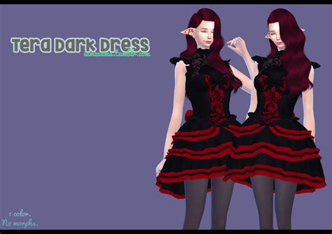 Iamzauma Ts4 Tera Dark Dress Details And Download Sims 4 Cc