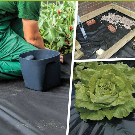 500g Black Polythene Plastic Sheeting 4m Wide Garden Weeds Gravel