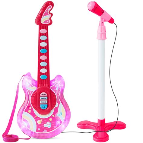 Best Choice Products 19in Kids Flash Guitar Pretend Play Musical