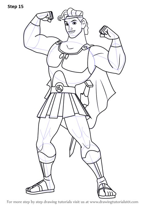 Learn How To Draw Hercules Hercules Step By Step Drawing Tutorials