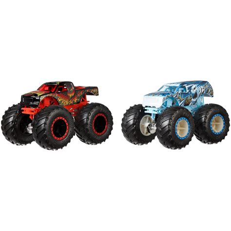 hot wheels monster trucks demo doubles  pack styles  vary