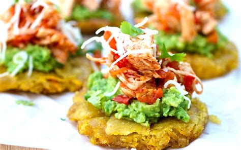 Patacones With Shredded Chicken And Avocado Keeprecipes Your Universal Recipe Box