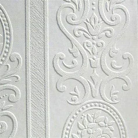 Anaglypta Louisa Paintable Textured Vinyl White And Off White Wallpaper