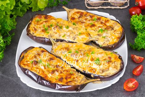 Баклажаны с сыром и чесноком в духовке пошаговый рецепт