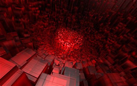Download Cgi 3d Abstract Red Hd Wallpaper