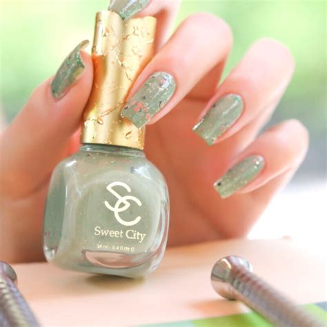 modern sweetheart sweetcity eco friendly nail polish oil pudding fral bubble mm257 glitter nail