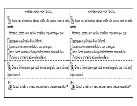 Gênero Textual Biografia Atividades