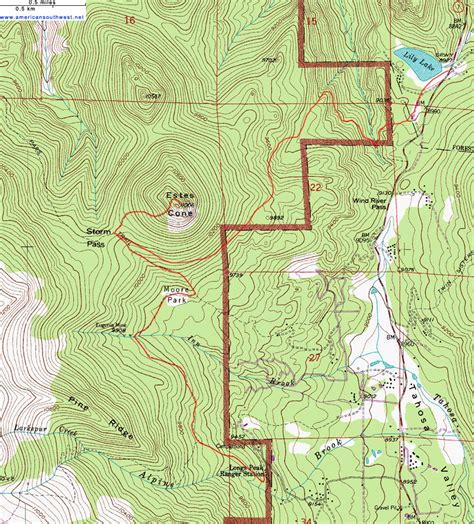 Rocky Mountain Elevation Map