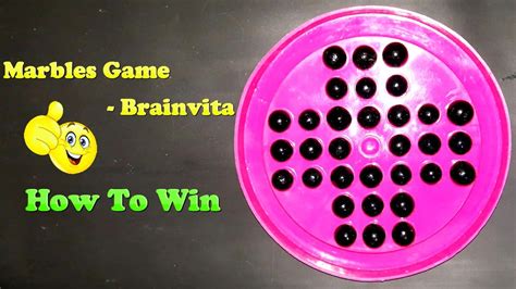 Marbles Game Brainvita How To Win Marble Solataire Game Youtube