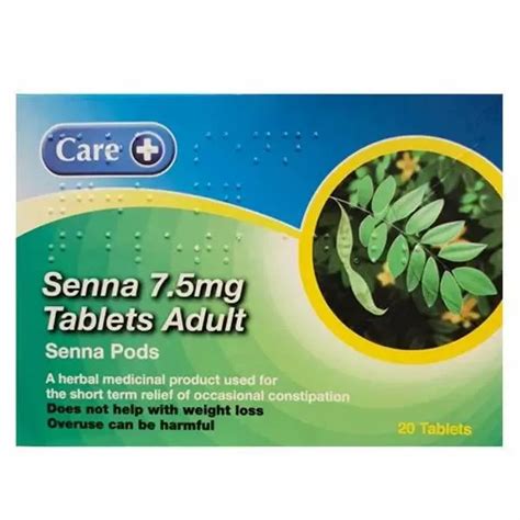 Buy Care Senna 7 5mg Adult 20 Tablets Online My Pharmacy